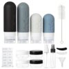 18pack Travel Bottles for Toiletries,TSA Approved Silicone Travel Containers jar for Toiletries,Leak Proof Refillable Liqus Shampoo And Conditioner Travel Essentials toiletry Bottles - Image 2