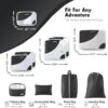 ALL INCLUDED 10 Set Durable Packing Cubes for Suitcases,OlarHike Travel Essentials,UPGRADED Anti-Tear Stitching, NEW Improved Luggage Packing Organizers for Travel Accessories(Black) - Image 3