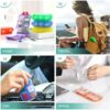 4 Pack Small Travel Pill Organizer for Purse, Pocket, Bag - 10 Compartments Pill Holder Box, Handy Medicine Container - Portable Mini Pharmacy for Weekly Daily Travel - BPA Free Vitamin Fish Oil Case - Image 6