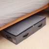 AMJ Extra Length Under Bed Storage Organization Containers for Shoes, Clothing, Bedding, 35.5 x 16.5 x 7“, Black Gray - Image 6