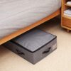AMJ Extra Length Under Bed Storage Organization Containers for Shoes, Clothing, Bedding, 35.5 x 16.5 x 7“, Black Gray - Image 7
